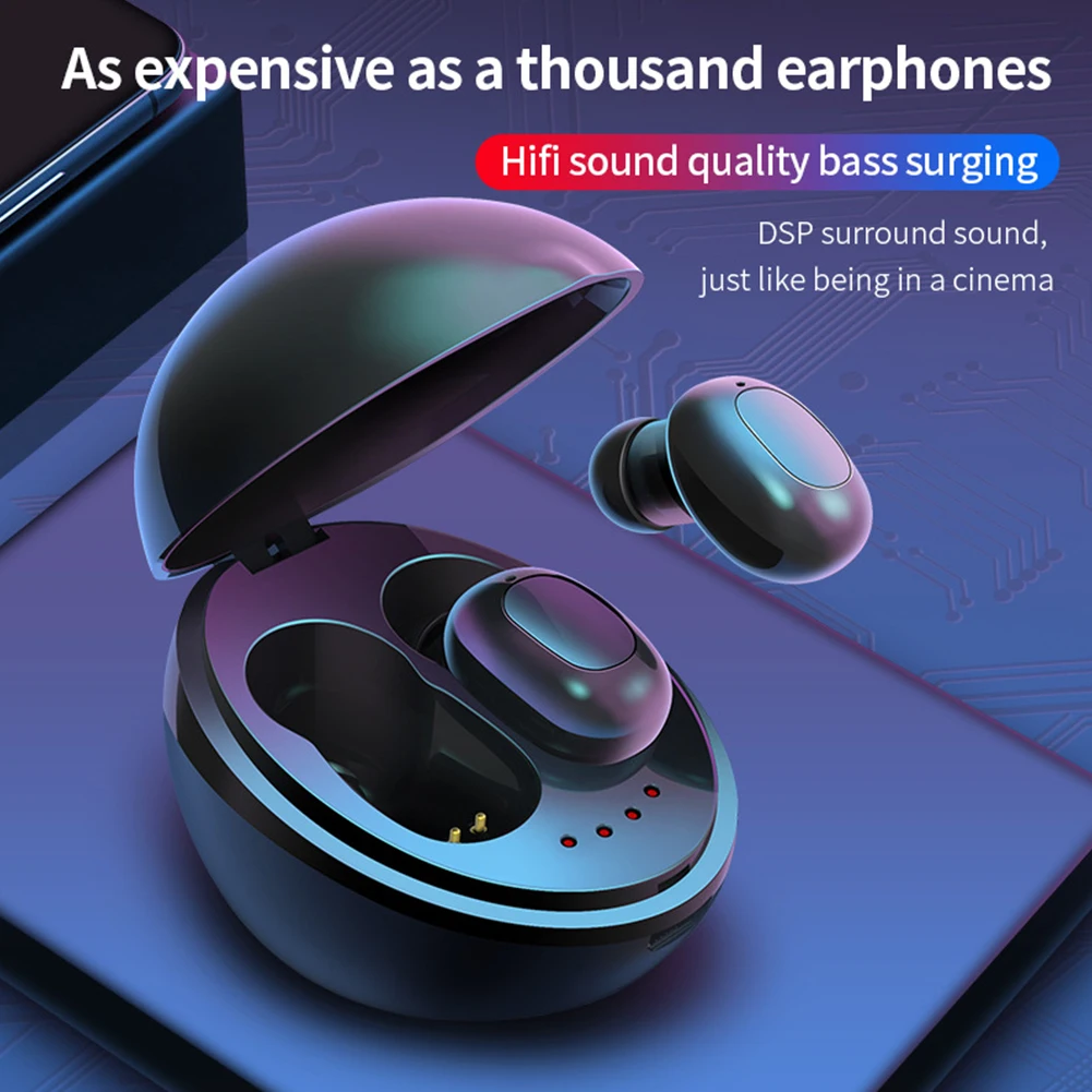 A10 TWS Automatic Pairing Binaural Calls Universal Durable Sports USB Charging Bluetooth 5.0 Wireless Earbuds HIFI Stereo In Ear