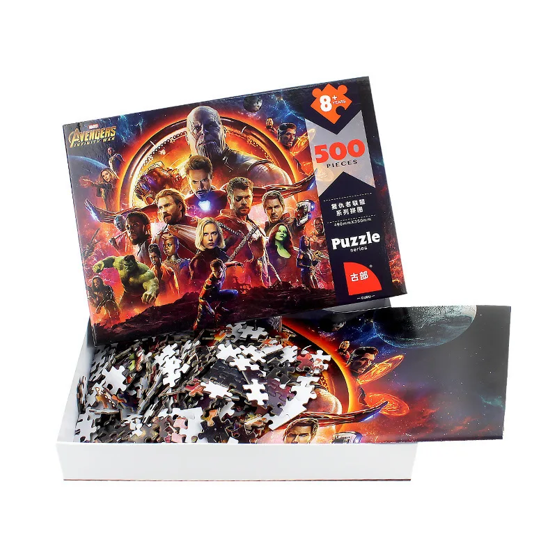 Disney игрушка Марвел головоломки Мстители 500 бумажки для взрослых Интеллект