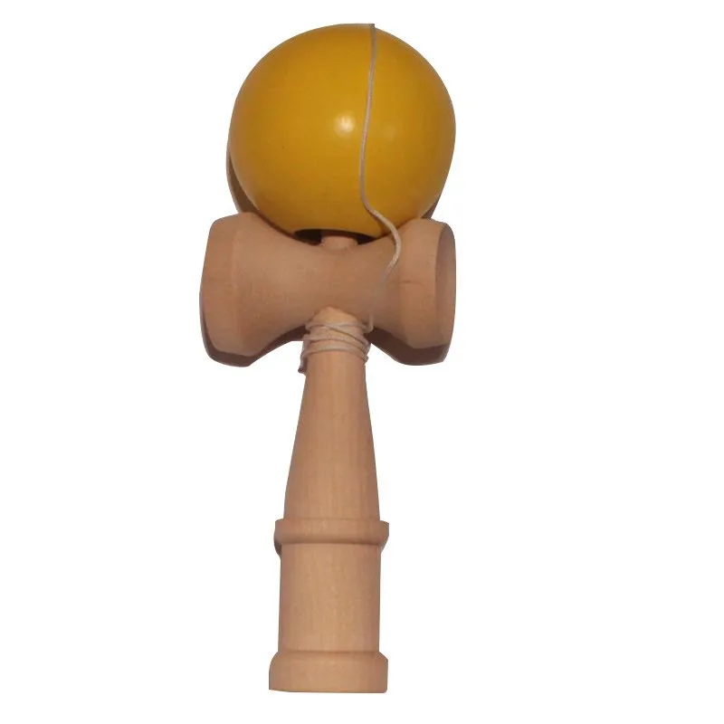 1 шт. бамбуковые ПУ краски деревянные шары Kendama умелые Jumbo На Открытом Воздухе жонглирование игры шары игрушки для подарка Профессиональный деревянный рок