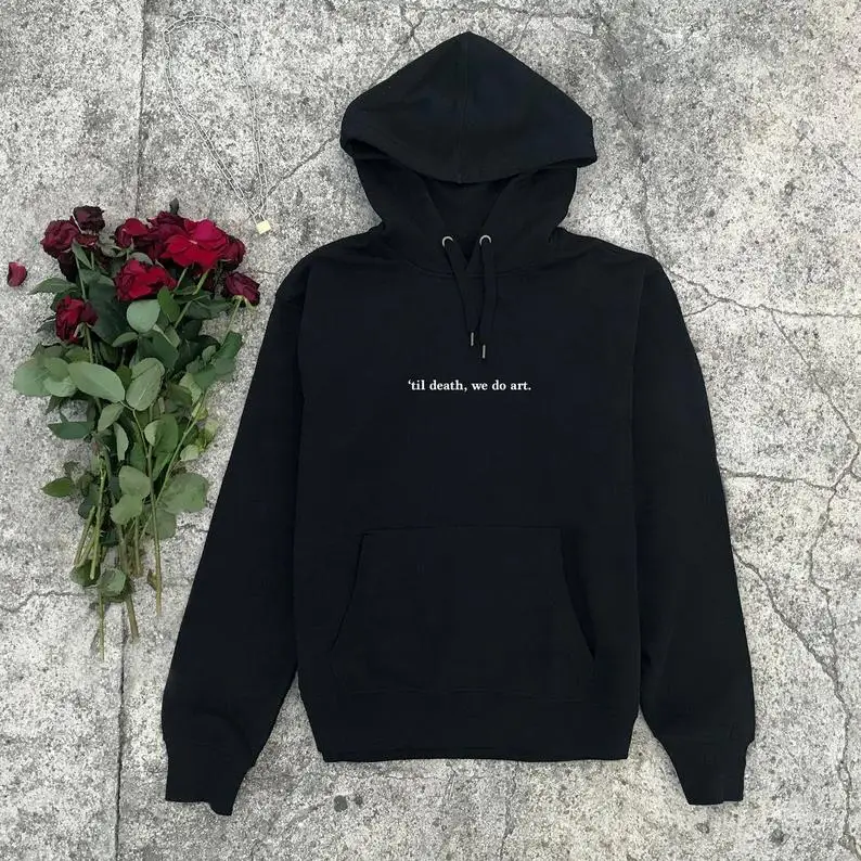 black grunge hoodie