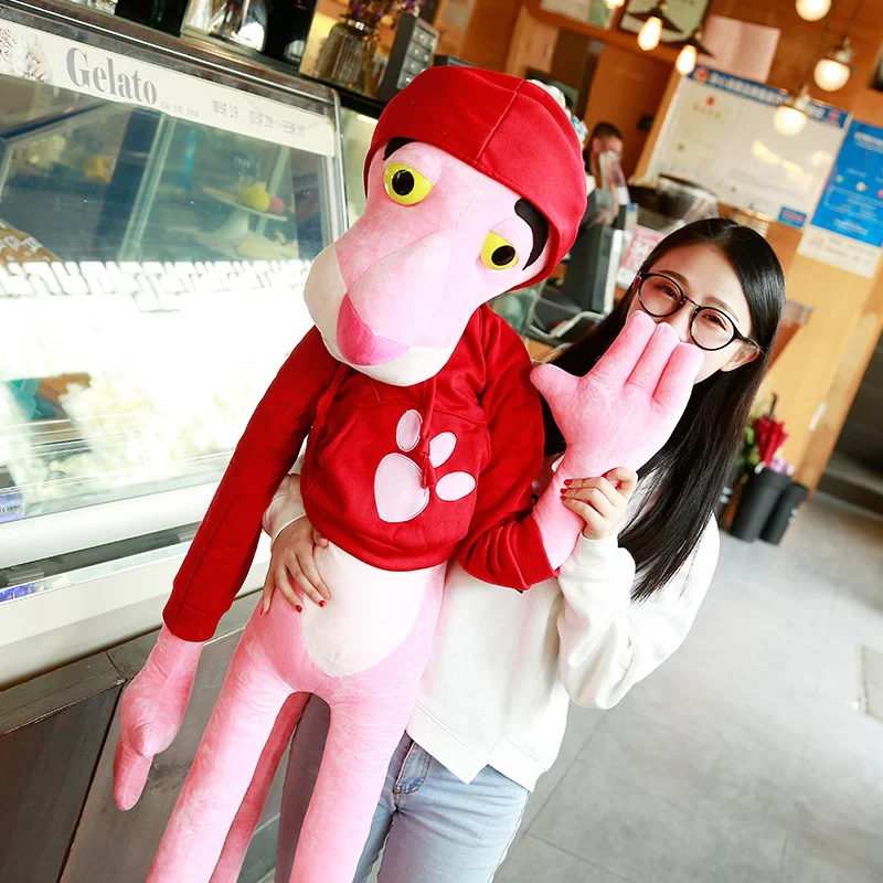 High Quality Big Size Baby Toys Plaything Cute Naughty Pink Panther Plush Stuffed Doll Toy Home Decor Kawaii Xtmas Gift 55-145CM