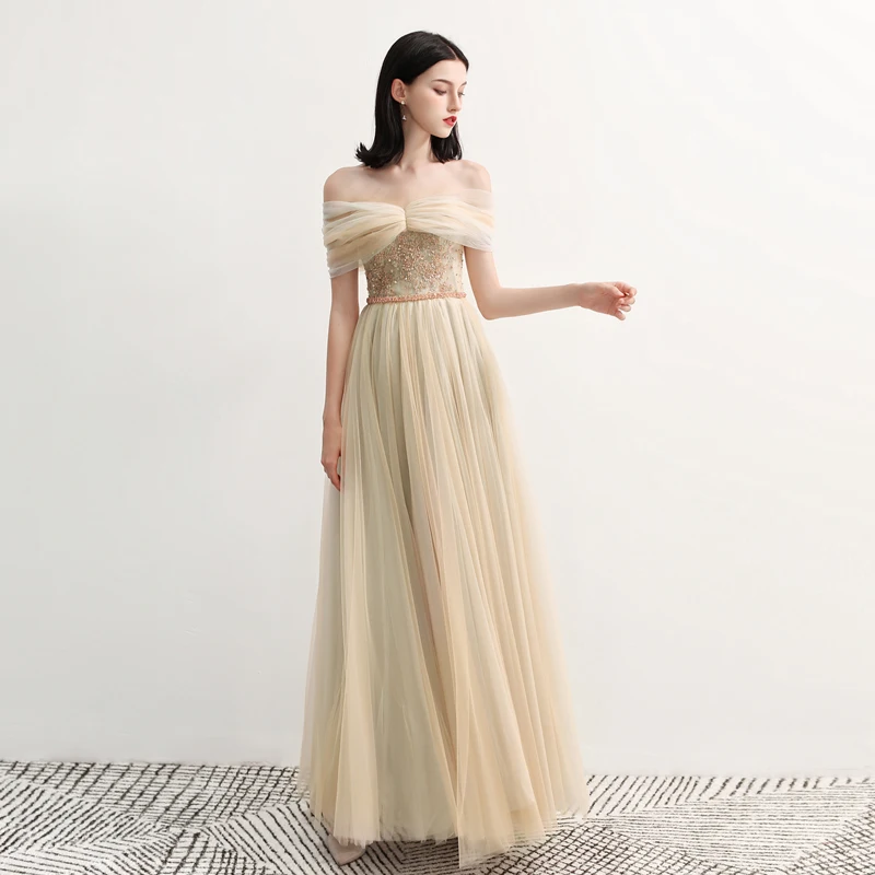 Осеннее вечернее платье для выпускного вечера dluga sukienka vestido de noiva sereia, вечернее платье из тюля, мягкое кружевное платье без бретелек, элегантное