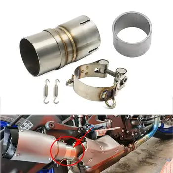 

06-18 For Yamaha R6 YZF-R6 YZF Motorcycle Slip on Exhaust Muffler Middle Pipe Mid Tube 2006 2007 2008