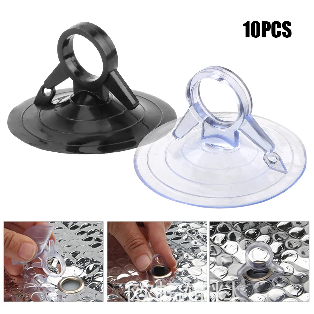 

10 PCS 45mm Clear Sucker Suction Cups Mushroom Head Strong Vacuum Suckers Hooks Hanger For window decoration wedding Car glass