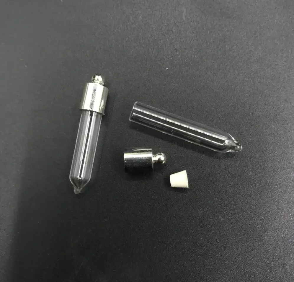 1/3/5/10pcs bullet shape glass vial pendant glass pendant wishing glass bottle locket necklace pendant name on rice bottle jar 3