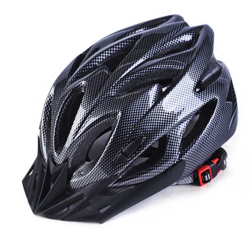 

New Ultralight Bicycle Helmet 18 Air Vents Men Women Mountain Road Bike Integrally Molded Riding Cycling Helmet + Visor 5Color