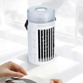 

Mini Air Conditioner Color Changing Night Light Desktop Cooler Humidifier Fan
