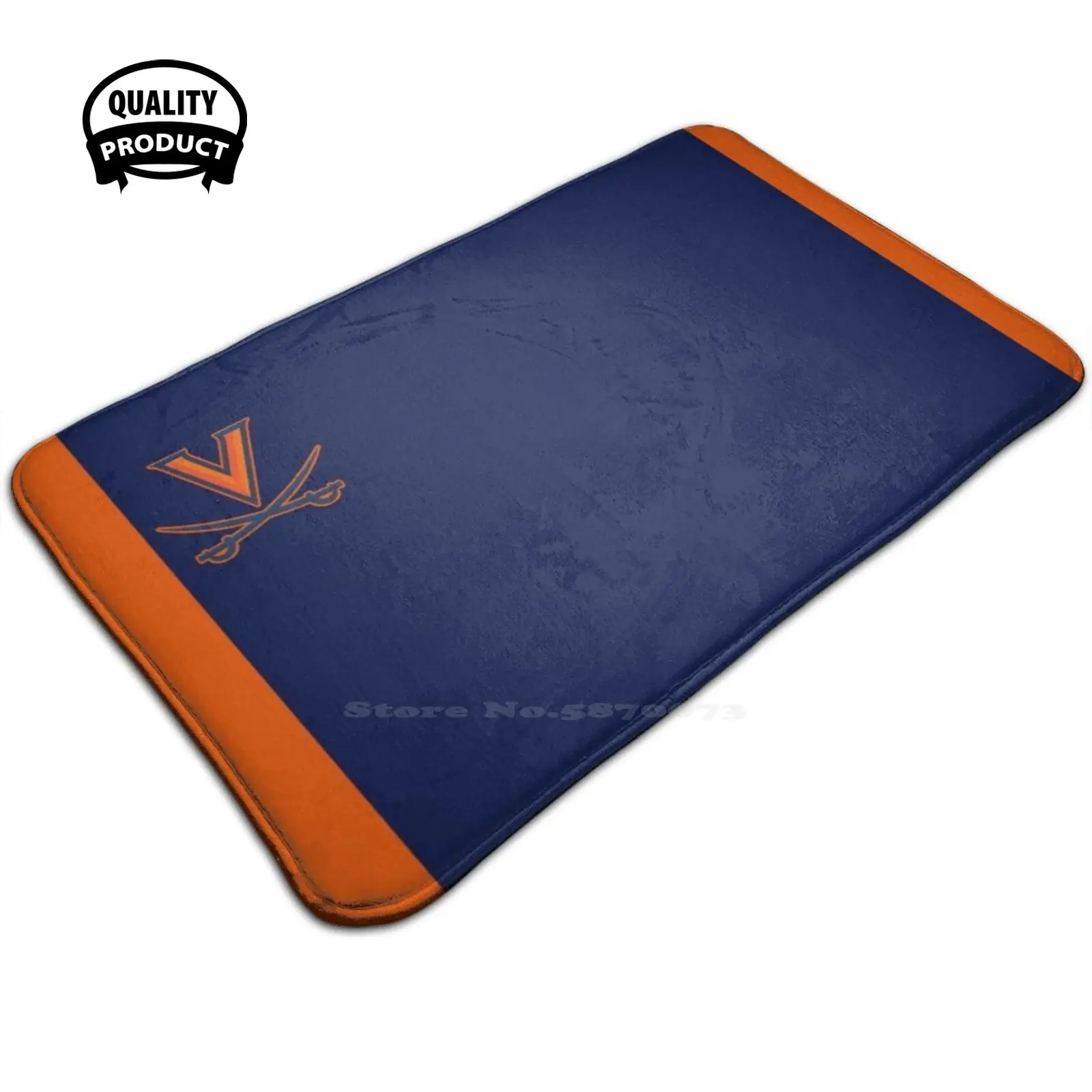 V.C Original Door Mat Foot Pad Home Rug Uva University Face Mask Face Cover Face Go Cavs Vc Football Club Team Kit Thomas