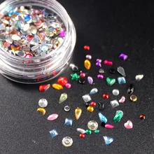 1 шт., модные разноцветные Стразы для ногтей DIY, Необычные Бусины для маникюра, 3D украшения для ногтей, аксессуары для ногтей