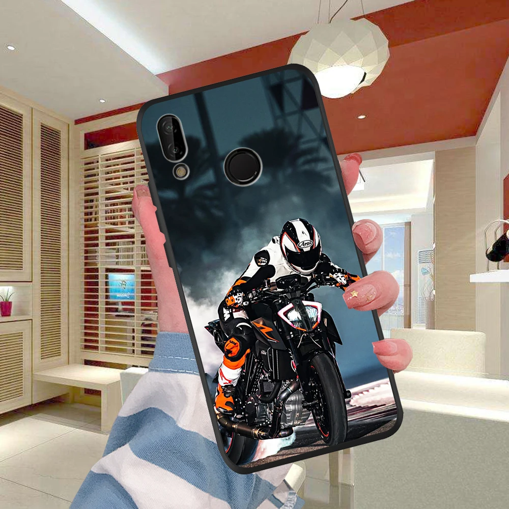 H0497 Мотоцикл Для мальчиков и девочек Легкие уличные для huawei P8 P10 P20 P30 Коврики 10 20 Honor 8 8X 9X 8C 9 V20 30 10 Lite Plus Pro чехол etui - Цвет: H0497