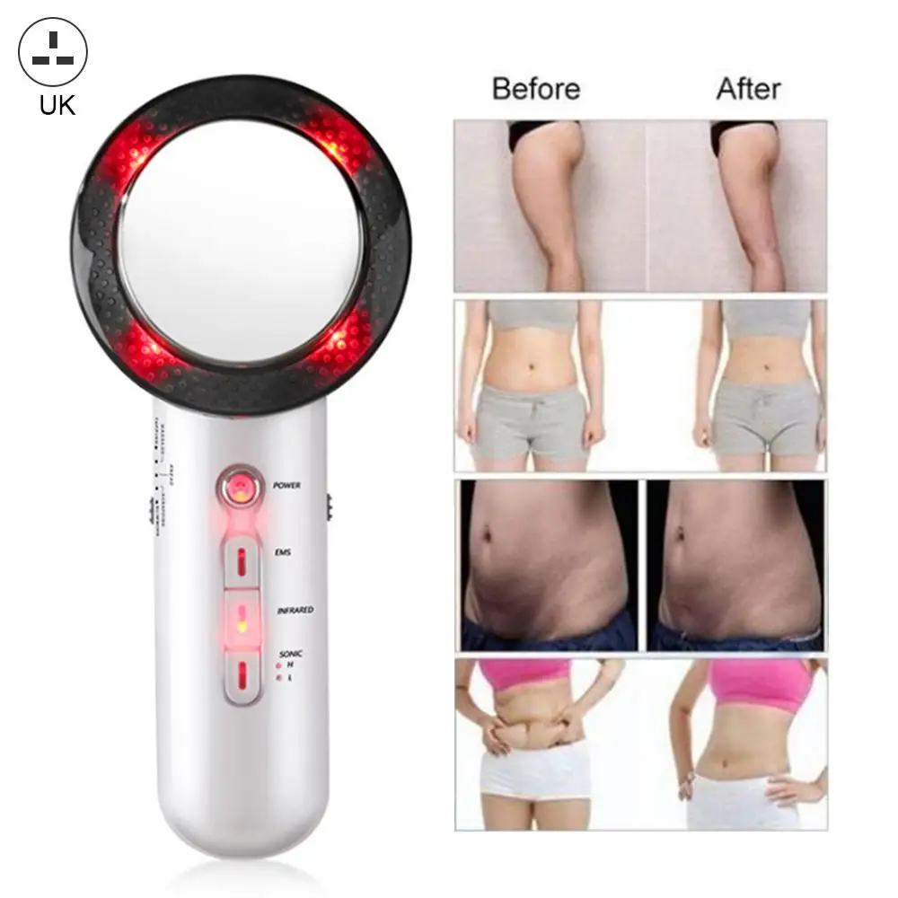 

3 In 1 Infrared Ultrasonic Slimming Massager Weight Loss Anti Cellulite Fat Burner Removal Firming Skin Care Beauty Device
