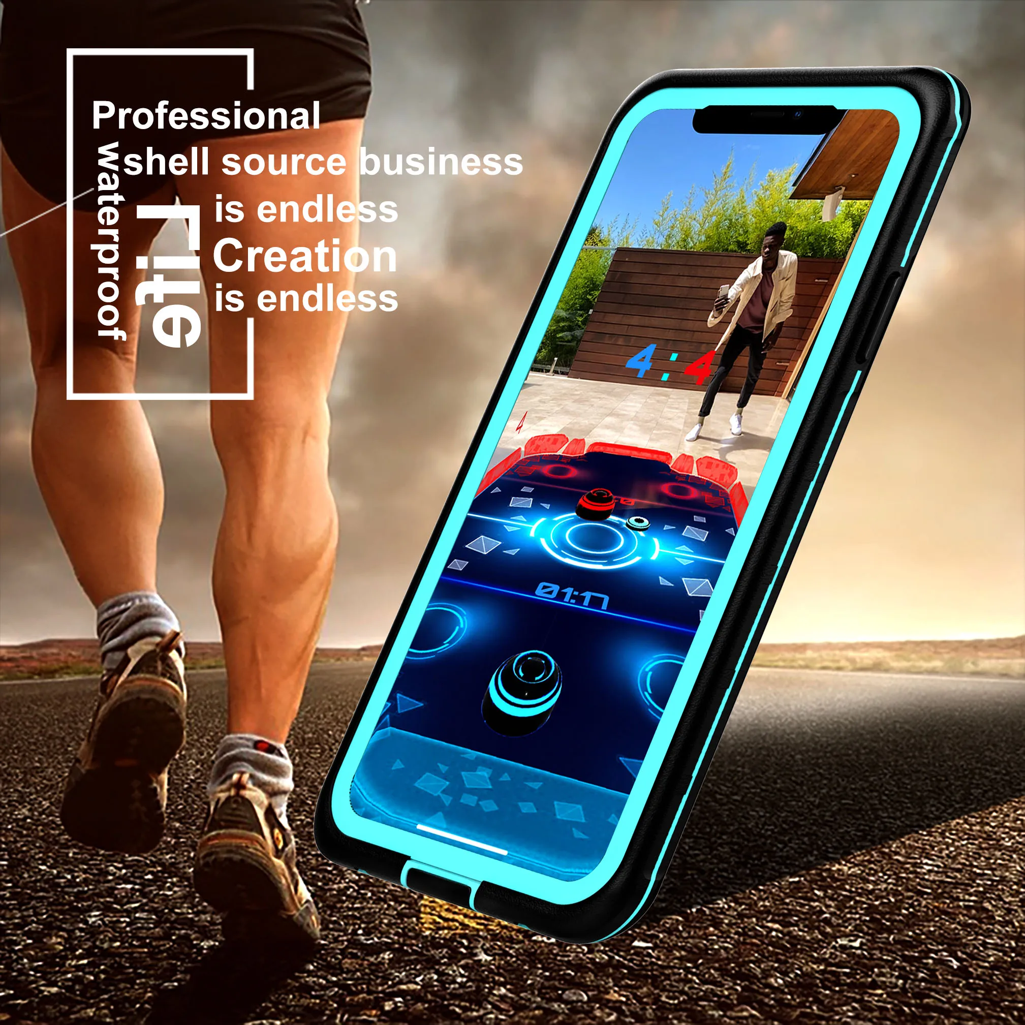 Открытый Противоскользящий чехол для iPhone 11Pro Max чехол с трубкой IP68 Водонепроницаемый чехол для iPhone 11 11 Pro MAX Coque Capa