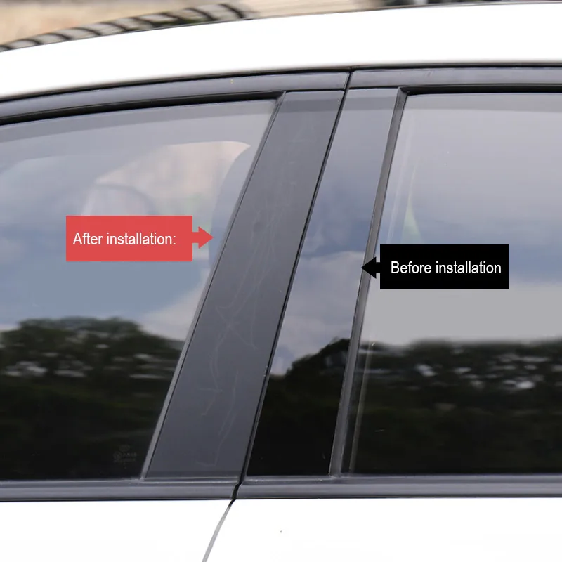 Vtear для ниссан кашкай j11 Nissan Qashqai J11 dualis 2 Аксессуары окон BC столб крышка наклейка