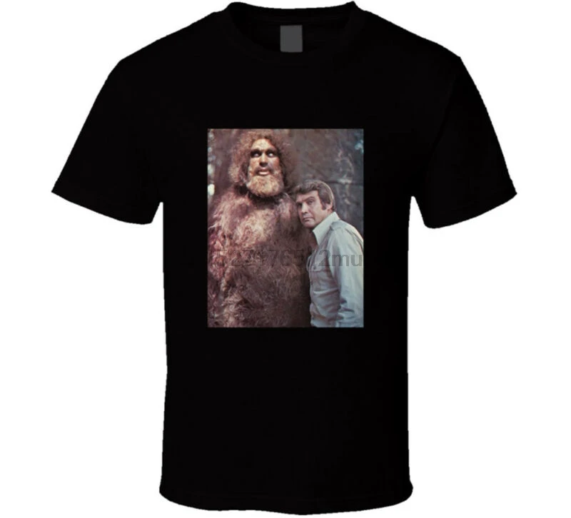 Шесть миллионов долларов человек 70S 1970 ТВ Bigfoot Ретро футболка подарок Новый из США