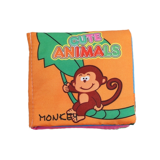 New Soft Cloth Animal Recognize Baby Intelligence Development Learn Picture Cognize Book For Children Learning Education