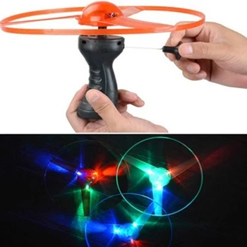 

Hot Selling Fun Rotating Flying Toy LED Light Processing Flash Flying Toy for Children Outdoor Play LBV