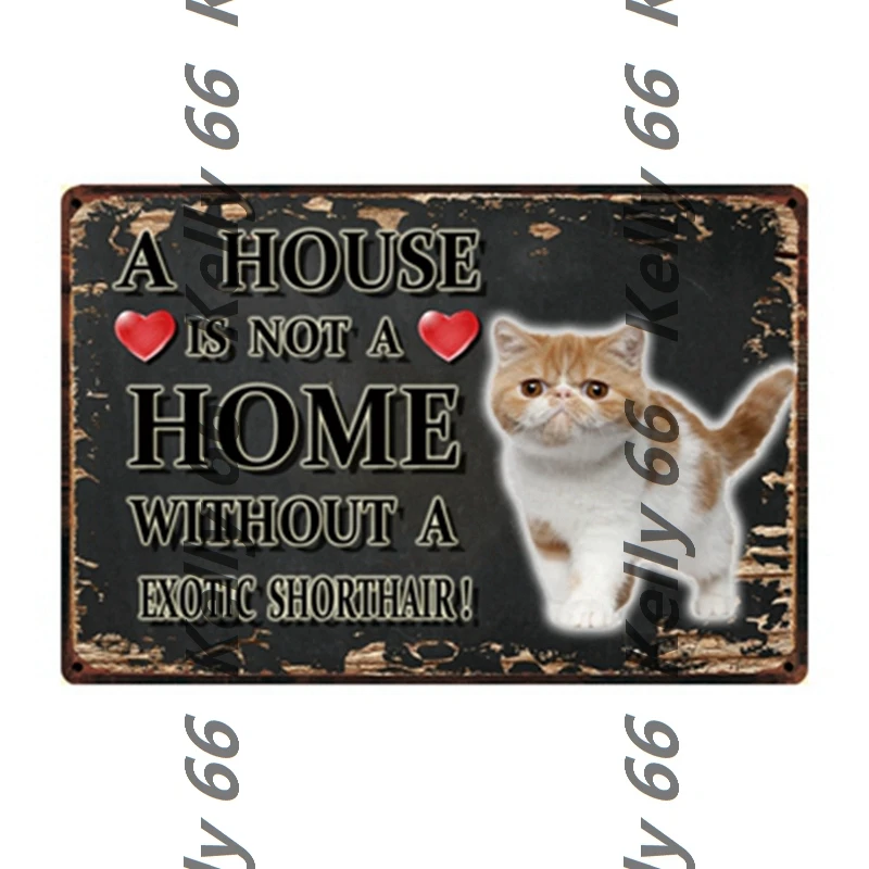 [Kelly66] Домашние животные кошка Ocicat сиамская Бенгальская Бомбея Рекс металлический знак оловянный плакат домашний Декор Бар настенная живопись 20*30 см размер Dy97 - Цвет: y-3225
