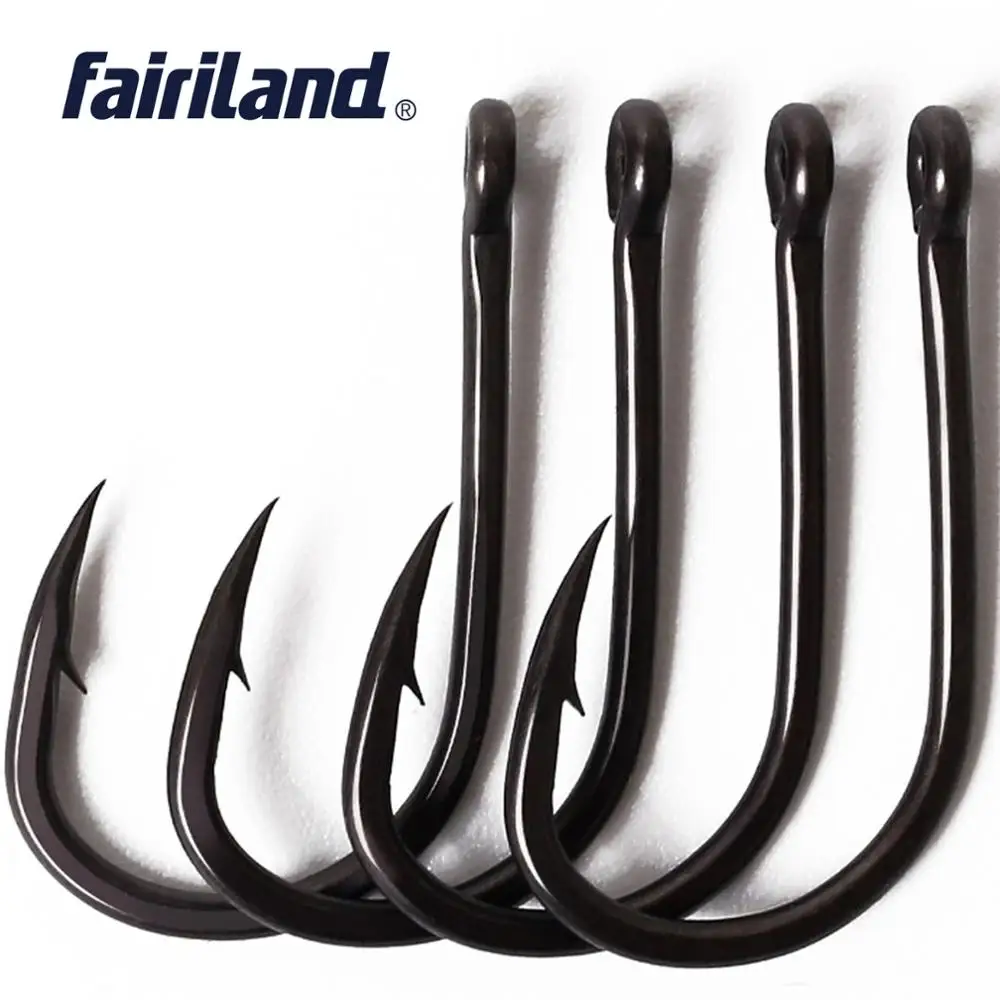250 шт./лот TFSH C PTFE покрытые карфоны 2 #4 #6 #8 #10 # набор смешанных рыболовных крючков с