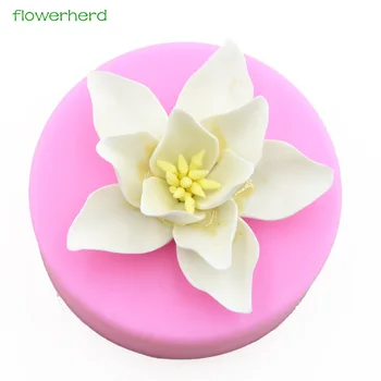

Big Magnolia Silicone 3D Soap Mold Flower Scented Soap Mold Plant Handmade Fragrance Soap Fondant Cake Decorating Tools