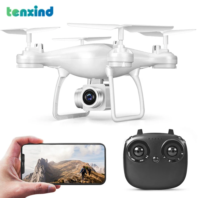 Дрон TENXIND 8S с камерой Радиоуправляемый квадрокоптер Wi-Fi для аэрофотосъемки