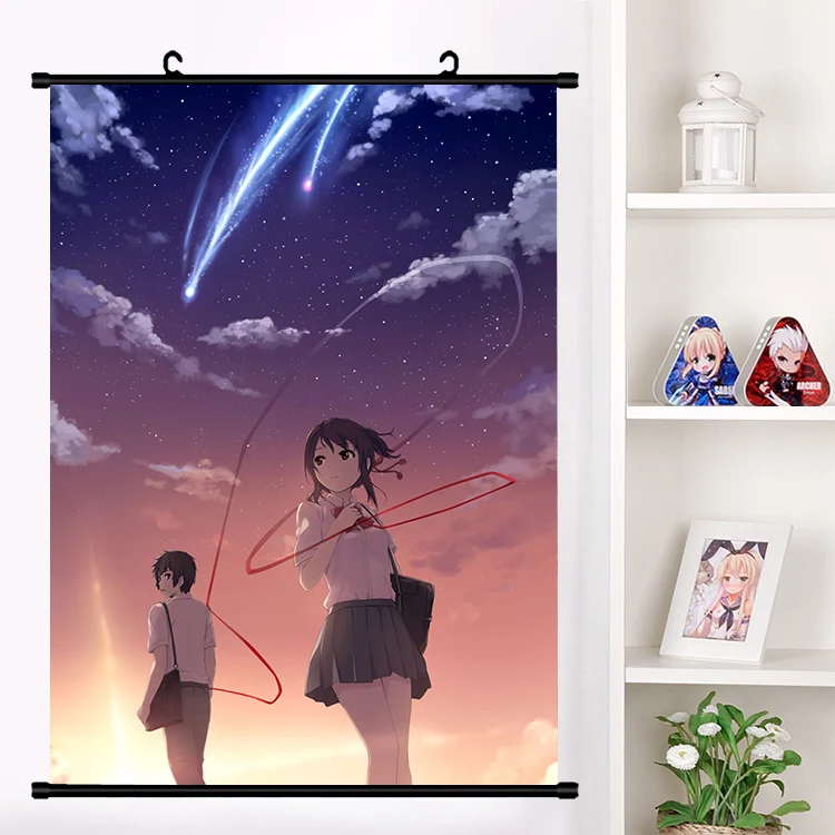 Японское аниме Kimi no na wa ваше имя Tachibana Taki Настенная роспись постер