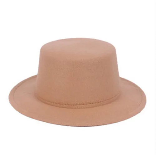 Бежевый Винтаж унисекс Панама шляпа Trilby Fedora Складная Кепка путешествия с широкими полями мужские Дамы Fedora ковбойские летние шляпы Гангстерская Кепка шляпы от солнца - Цвет: Бежевый