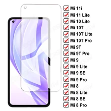 Protecteur d'écran 9D, Film trempé NFC pour Xiaomi Mi 11 10 Lite 10i 11i 9T 10T Pro 5G Mi 8 9 SE A3 Poco M3 F3 X3=