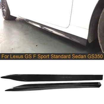 

Carbon Fiber Car Side Body Skirts Lips for Lexus GS F Sport Standard Sedan 4 Door GS350 2012-2015 Car Bumper Side Skirts Apron