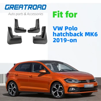 

Car Mud Flaps Front Rear Mudguards Splash Guards Fender Mudflaps For Volkswagen VW Polo AW 6 MK6 2019 2020 Set Dirty Guards