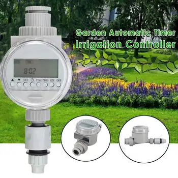 

Water Timer Automatic LCD Digital Water Saving Irrigation Controller Irrigation Timer Equipment Solar Power