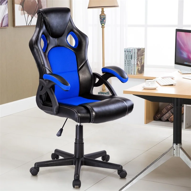 PU Leather Bucket Seat Executive Racing Style Swivel Lift Office Chair Desk Computer Gaming Chair A
