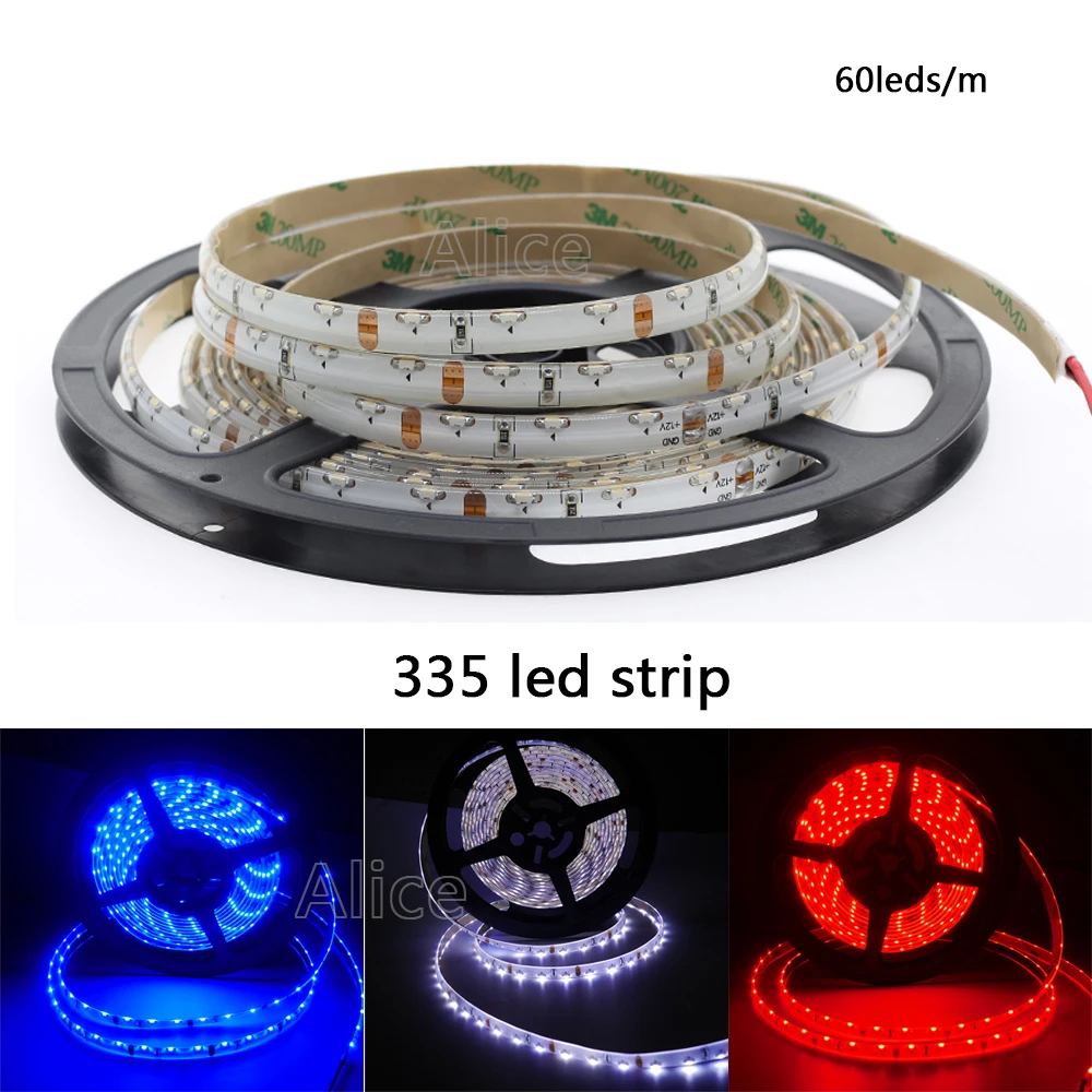 5 м ультра яркий мм/8 мм 335 SMD 60 Светодиодный s/m Белый/теплый