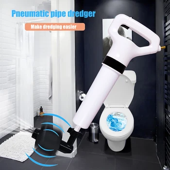 

High Pressure Air Drain Blaster Drain Clog Dredge Tools Sewer Dredger Toilet Pluger Auger Cleaner For Bathroom Kitchen Sink