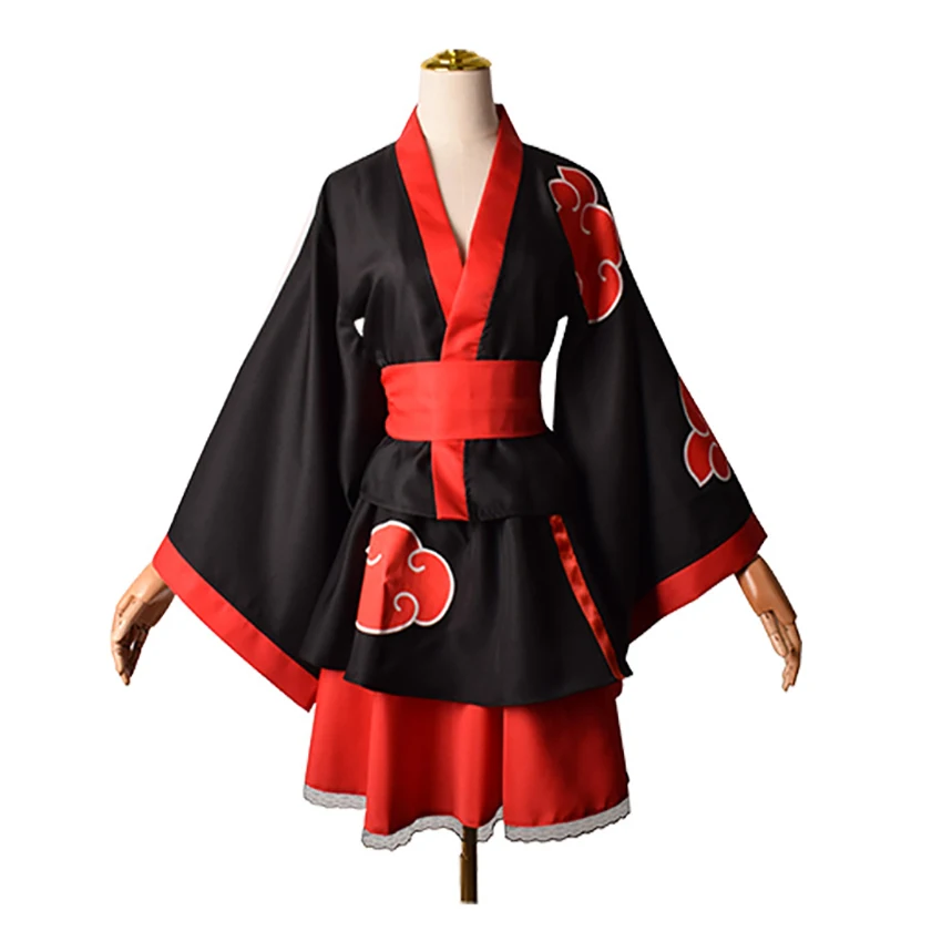 Ninja Cosplay Anime Kimono Dress Girl Halloween Costume for Kid Skirt Suit Festival Carnival Disguise Women Masquerade