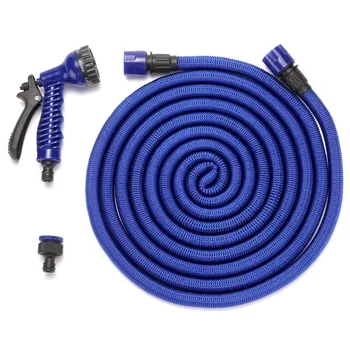 

High Quality 16Ft-100Ft EU flexible And Expandable Garden Hose Magic Plastic Tube With Spray Gun For Watering, Car Wash Sprayer