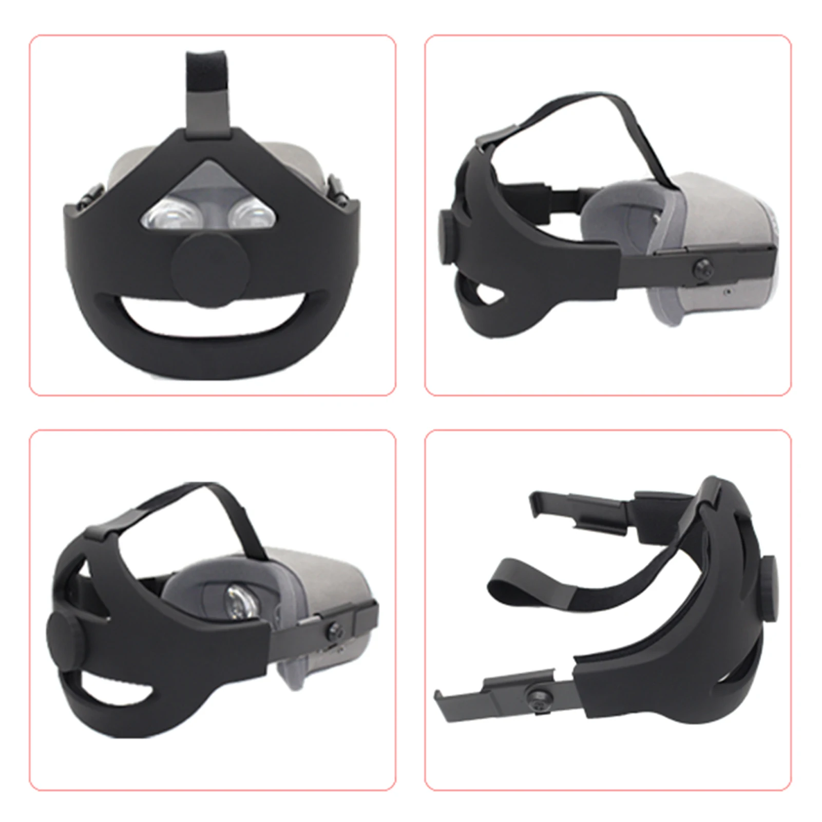 For Oculus Quest 2 Head Strap Foam Pad VR Elite Strap Black Comfort Replacement Strap Enhanced Support Gravity Pressure Balance