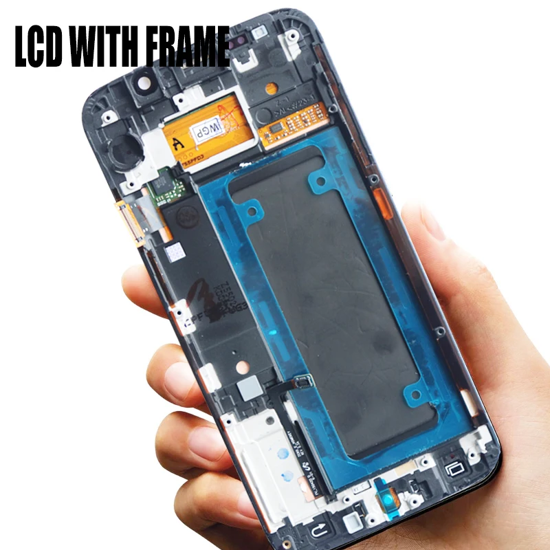 5 1 ''оригинальный Супер Amoled LCD для Samsung Galaxy S6 Edge G925 SM G925F дисплей с кодирующий