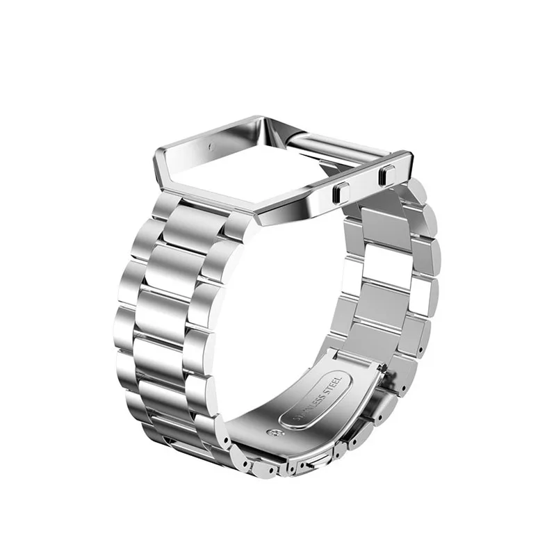 Сменный Браслет из нержавеющей стали с чехлом на ремешке для Fitbit Blaze классический браслет для часов Ремешок для часов