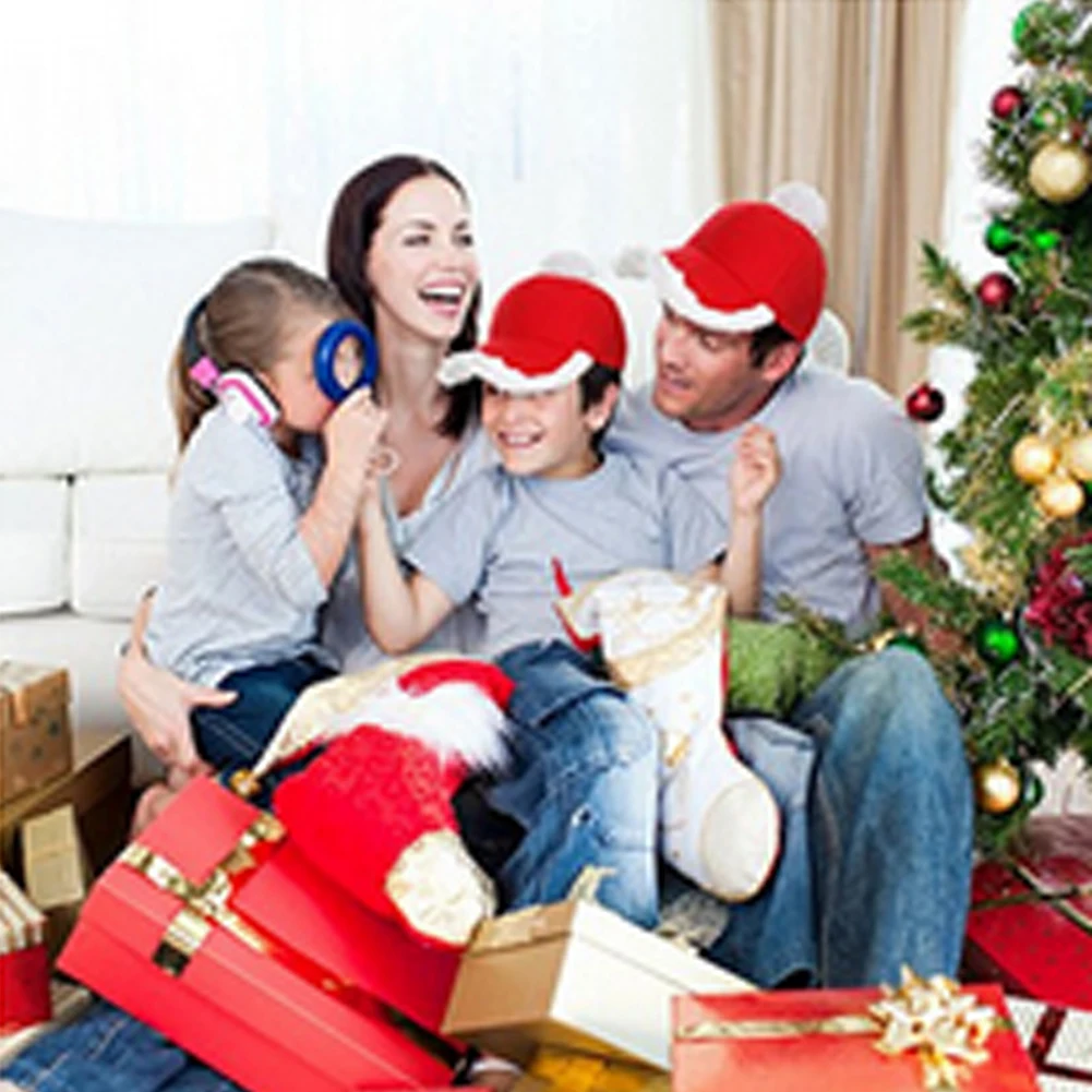 Navida Новинка рождественские шапки шапка Санта Клаус Рождественская хлопковая шапка e Рождественский подарок Новогодняя шапка e веселое Рождественское украшение