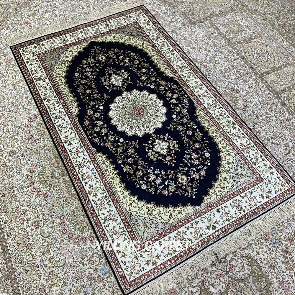 Yilong 3'x5' восточные Кашмира ручной работы ковры Изысканные ручной работы площадь шелковые ковры (HF224B)