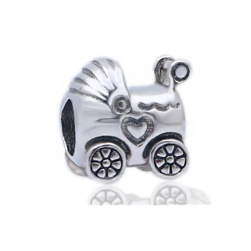 

Yin wu Western Style S925 Silver Bracelet DIY String Decoration Stroller Silver Beaded Bracelet