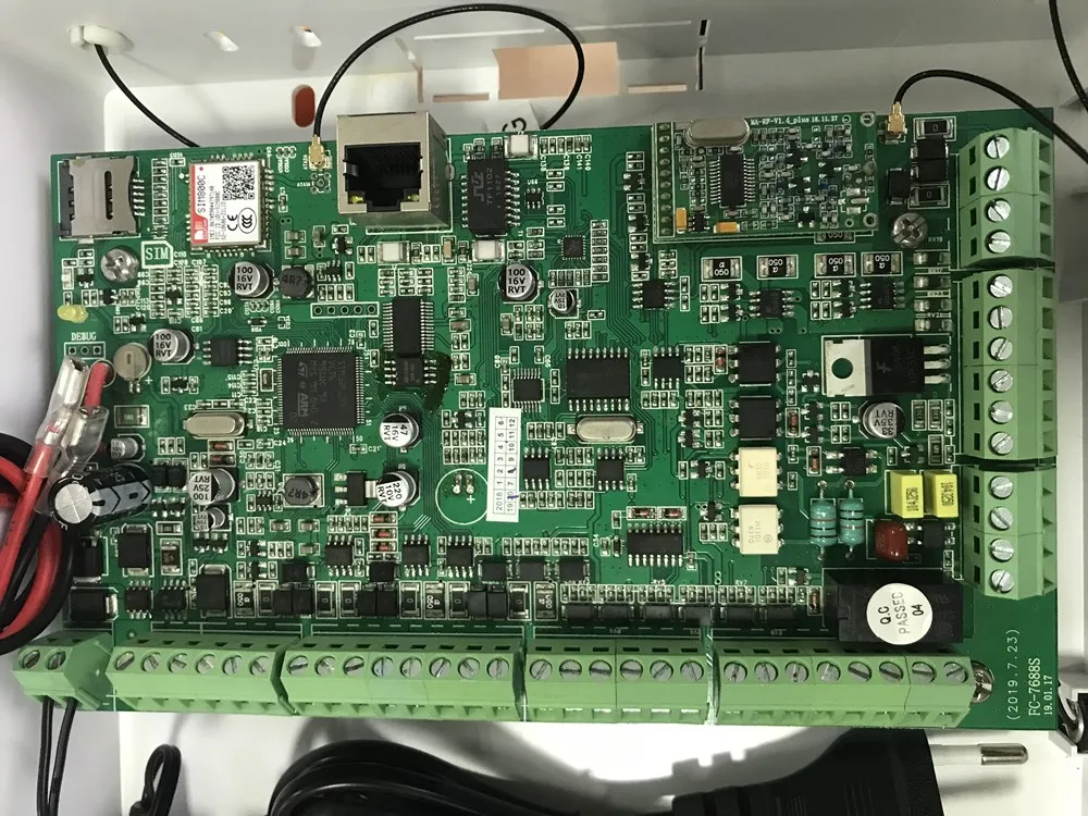 433 МГц Частота FC-7688 плюс Проводная промышленная сигнализация TCP IP 2G GSM охранная