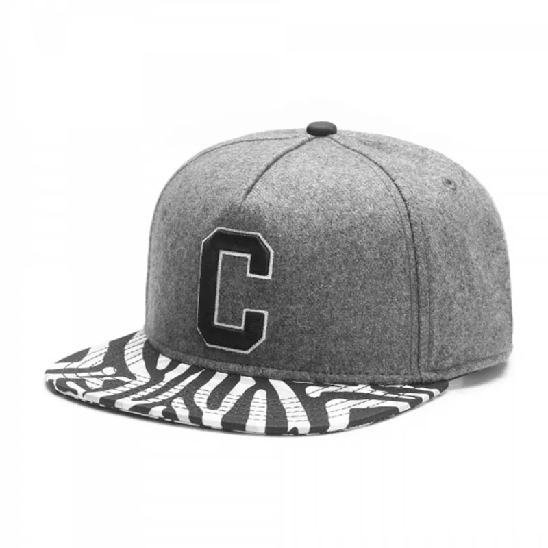 PANGKB бренд CEE PSYCHO ZEBRA Кепка C шерстяная ткань хип-хоп snapback Кепка для мужчин и женщин для взрослых на открытом воздухе повседневная Солнцезащитная бейсбольная кепка Bone - Цвет: 1