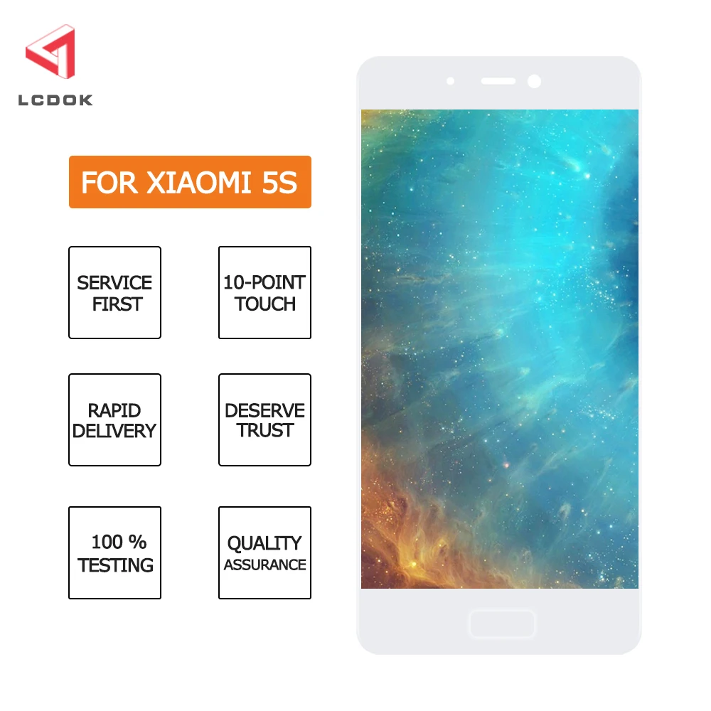 Протестированный дисплей для Xiaomi 5 Mi5 ЖК-экран+ сенсорная панель дигитайзер для Xiaomi MI5 ЖК-рамка сборка Запасная часть