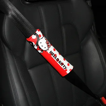

2PCS Cartoon Seat Belt Cover Kawaii Car Seat Belts Shoulder Pad Auto Car Seat Belt Covers Car Interior Accessories For Girls