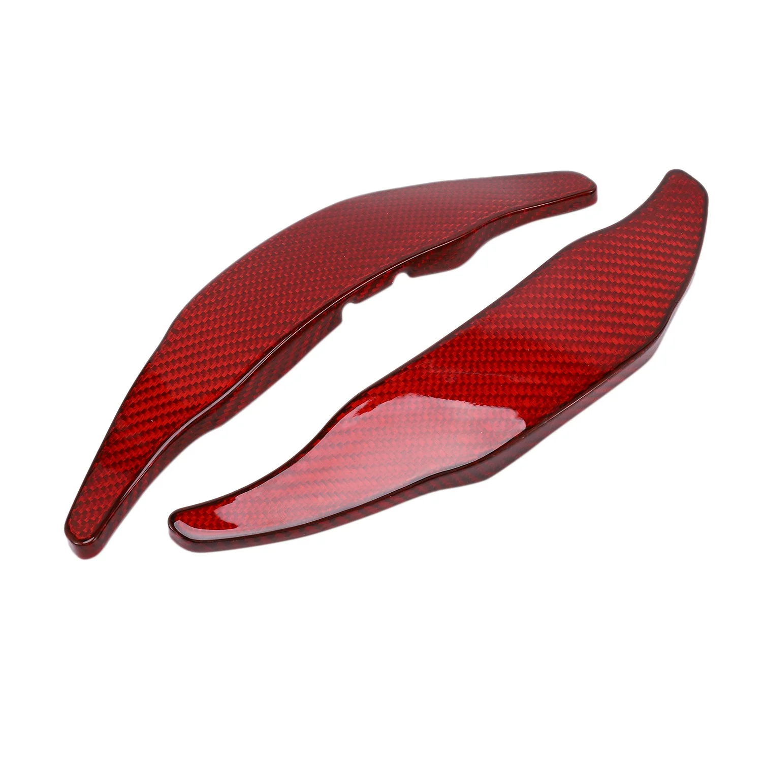 

Premium Real Carbon Fiber Red Paddle Shifter Extensions Fit for Mercedes Benz 2015-2018 AMG Class