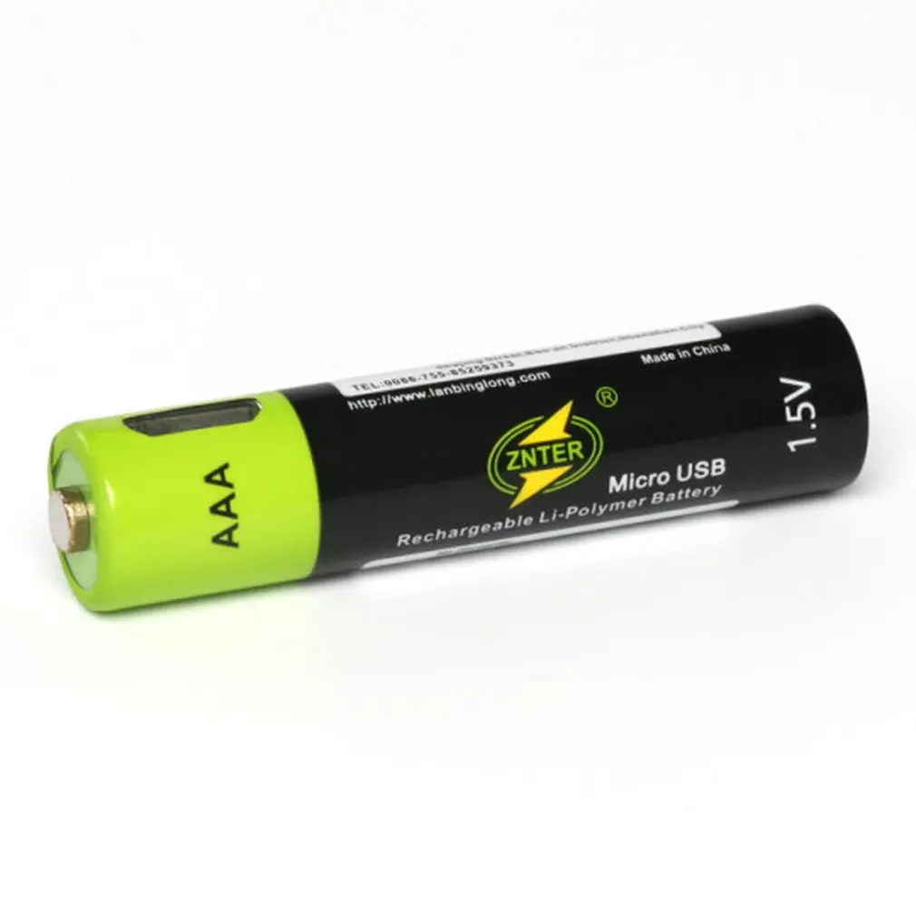 2/4 шт. Mirco USB Перезаряжаемые Батарея AAA Батарея 400 мАч AAA 1,5 V игрушки дистанционного аккумуляторы с контроллером литий-полимерный Батарея