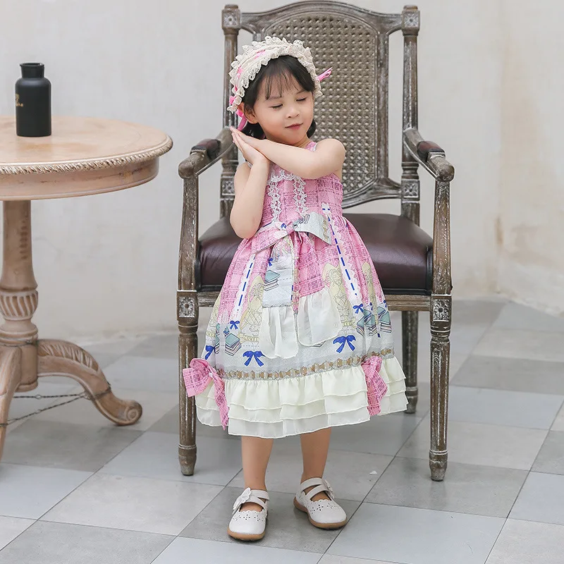 Оригинальное детское платье в стиле &quotЛолита&quot 2020 детская одежда Одинаковая