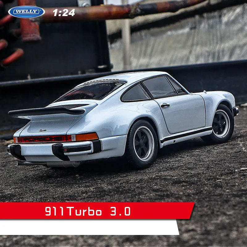 Welly 1:24 Porsche 911 GT3 RS модель автомобиля из сплава моделирование автомобиля украшение коллекция Подарочная игрушка Литье под давлением модель игрушка для мальчиков - Цвет: 911 Turbo 3.0