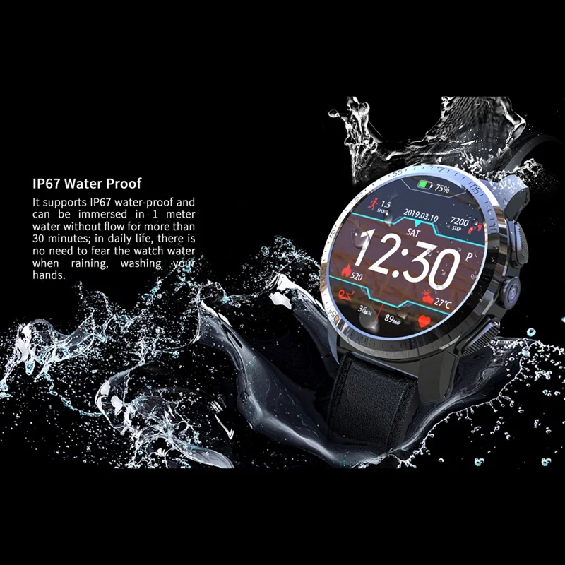 Kospet Optimus 2Gb 16Gb 8.0Mp 800Mah Ip67 Waterproof Dual Systems 4G Smart Watch Men 1.39 inch 454x454 Android7.1.1 Smartwatch P